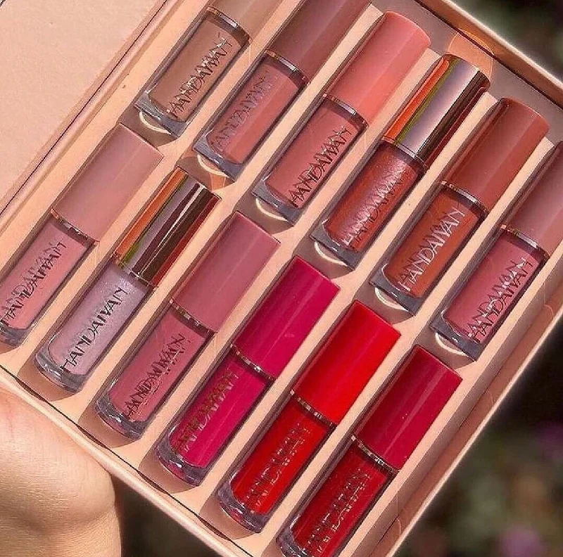 Blowout Deals 12pcs Handaiyan Matte Velvet Lip Gloss