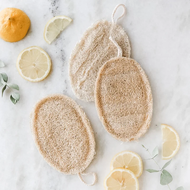 Crazy Deals Double Layer Natural Oval Loofah Sponge