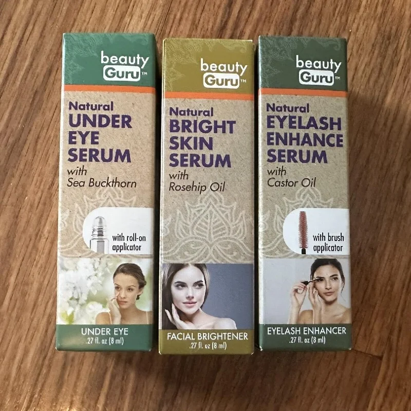 Special Savings Event Happening Now Pascal Wholesale  3 Beauty Guru Products - Bright Skin Serum Under Eye Serum Lash Serum - Pack of 3