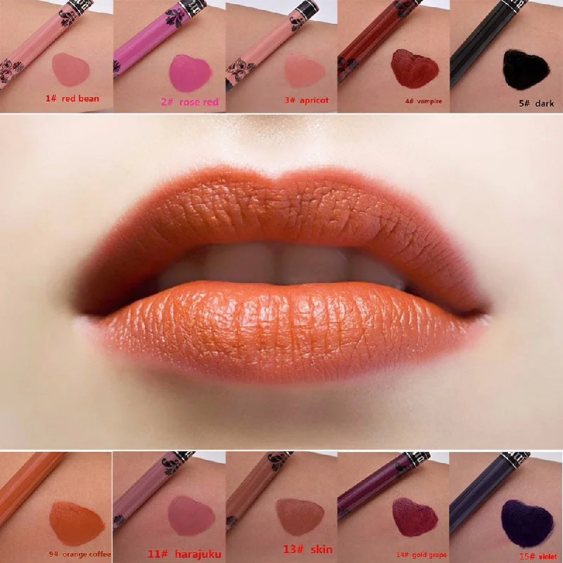 Instant Deal 15 Colors Lips Beauty Makeup Waterproof Lasting