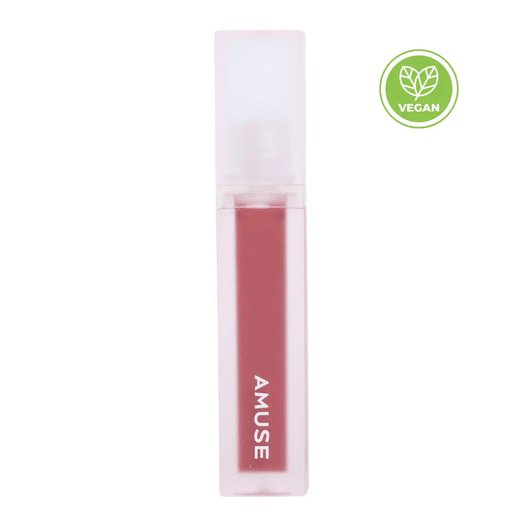Bonus Savings AMUSE Dew Velvet Semi Matt Fresh Dewy Velvet Texture Korean Makeup Transfer-proof Non-sticky Lipstick glossy Vegan 10 Rose Boksoonga (Rose Peach) 4g