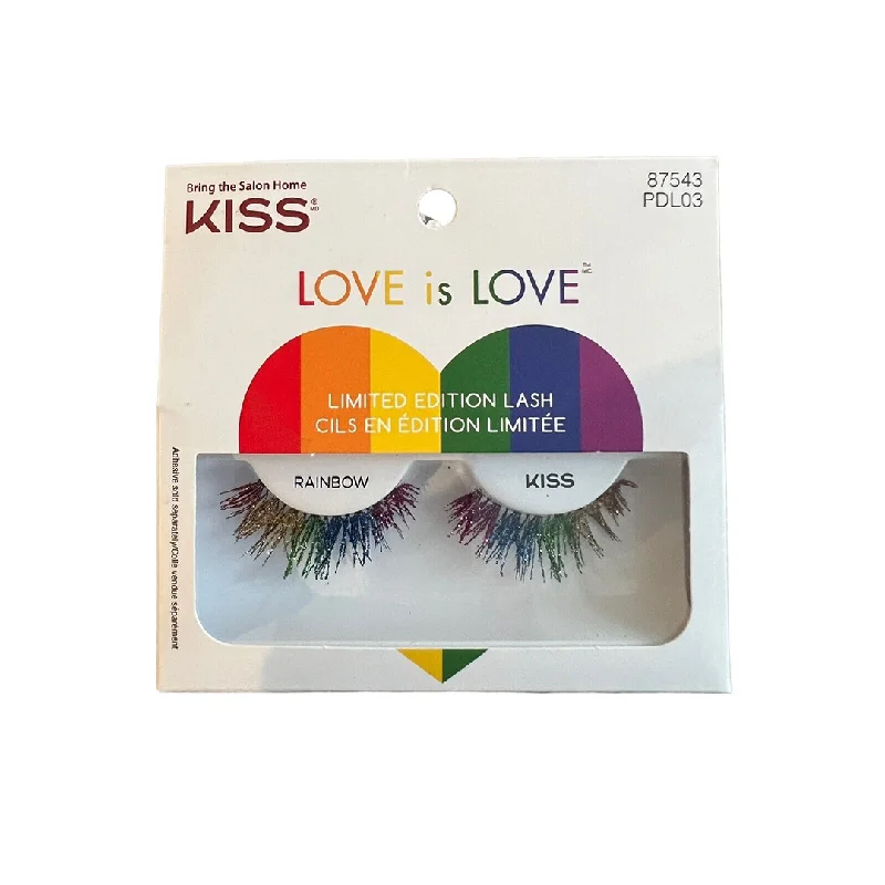 Super Savings Kiss Love is Love False eyelashes Rainbow
